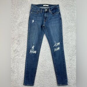 Levi's Women's Skinny Jeans - Dark Blue